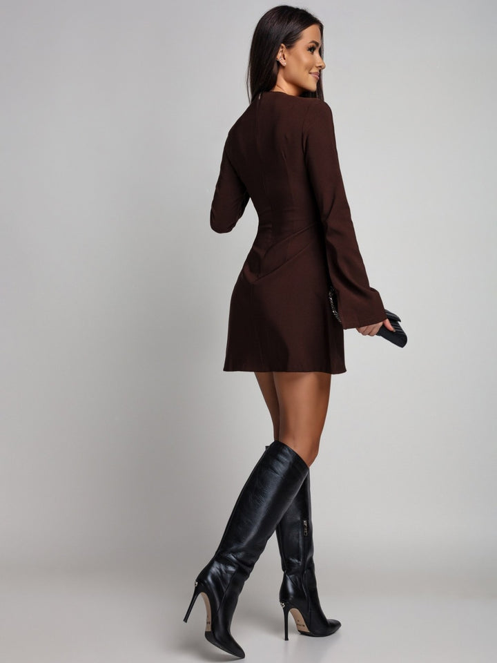 Chloe ♡ Chocolate Hourglass Mini Dress